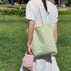 Large Capacity Polka Dot Shoulder Bag Multi-Color Shopping Handbag Drawstring Tote Bag Daily