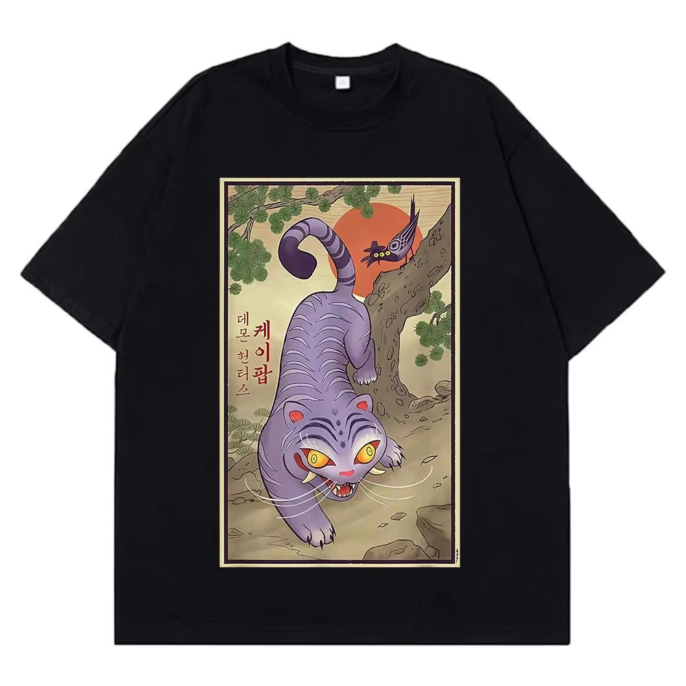 Derpy Hrající si s Kloboukem K-Pop Lovci Démonů Potisk Trička Pánská Dámská Hip-hopová Letní Trička Krátký Rukáv Bavlna Ležérní Trička