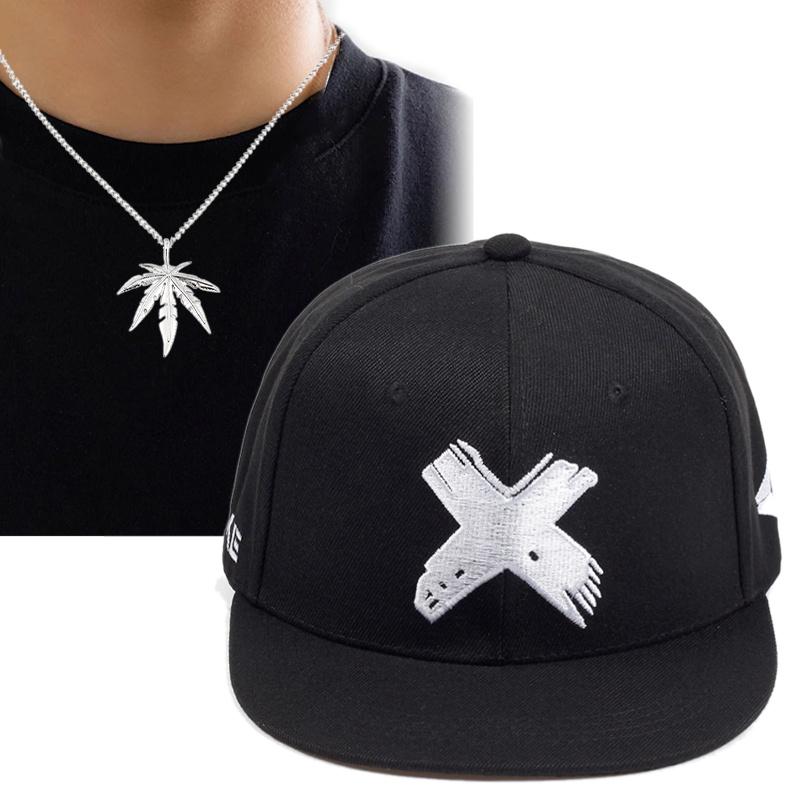 

Комплект из 2 предметов: бейсболка, ожерелье, повседневная вышитая буква, шляпа с плоским краем, уличная шляпа от солнца, регулируемое модное ожерелье с подвеской, шляпа от солнца Netflix белый