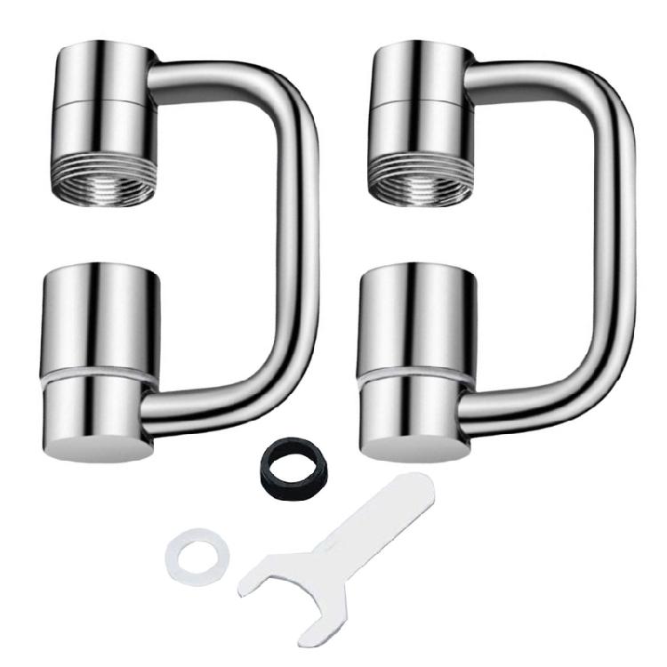 360 Rotating Faucet Adapters Easy Twist Angle Control Strong Build Water Outlet Extenders for Hand Washing Plant Watering