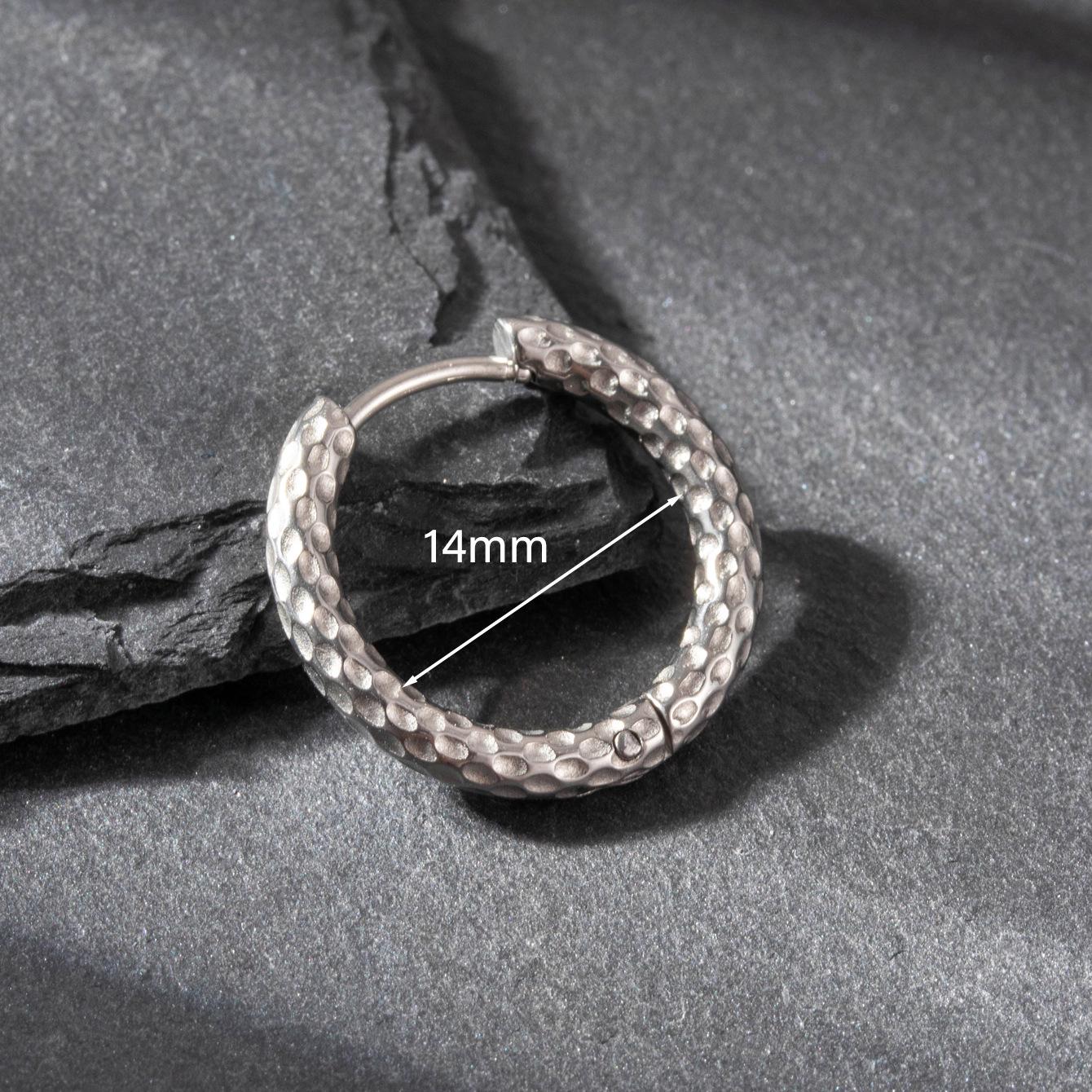 

Henson Кованая нержавеющая сталь Винтажная Унисекс Серьга-кольцо