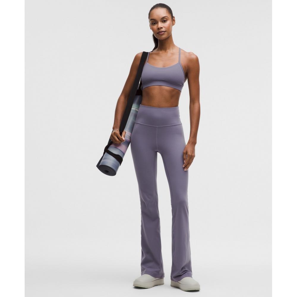 Lululemon Flow Y BrA Nulu  Light Support  A C Cups grApe Mist