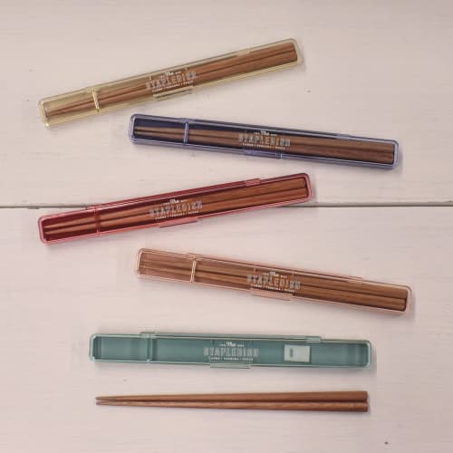 Sabu Staple Antibacterial Slim Chopsticks & Case, 20, Pink, 377211