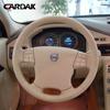 DIY Beige Leder Auto Lenkradabdeckung für Volvo S80 XC70 V70 2006-2010
