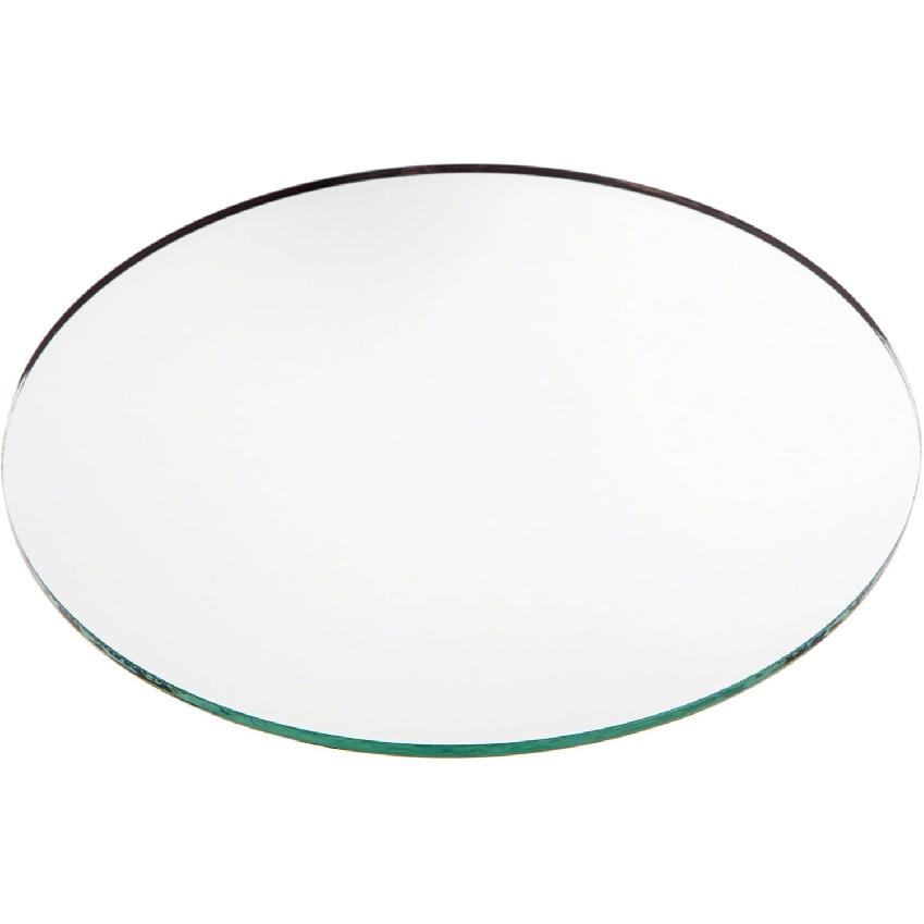 Plymor 6  Round, 3mm Thick Non-Beveled Glass Mirror Circle 6 L x 6 W