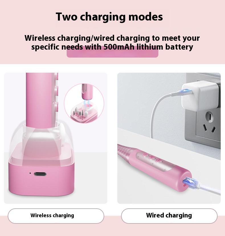 6-Speed Portable Nail Drill 18000RPM - Professional Manicure Grinder for Polish & Acrylic Removal