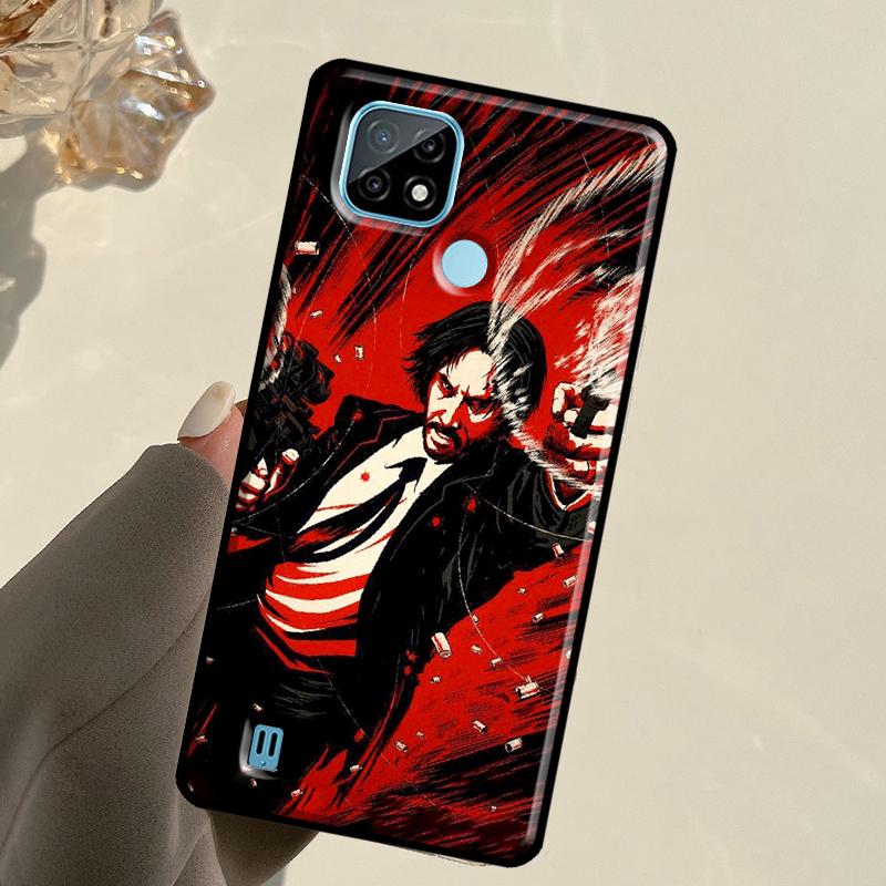 John Wick For Realme C67 C75 C61 C55 C53 C51 C21Y C25S GT 6 6T 5 GT7 Pro 10 11 12 13 14 Pro Plus Case