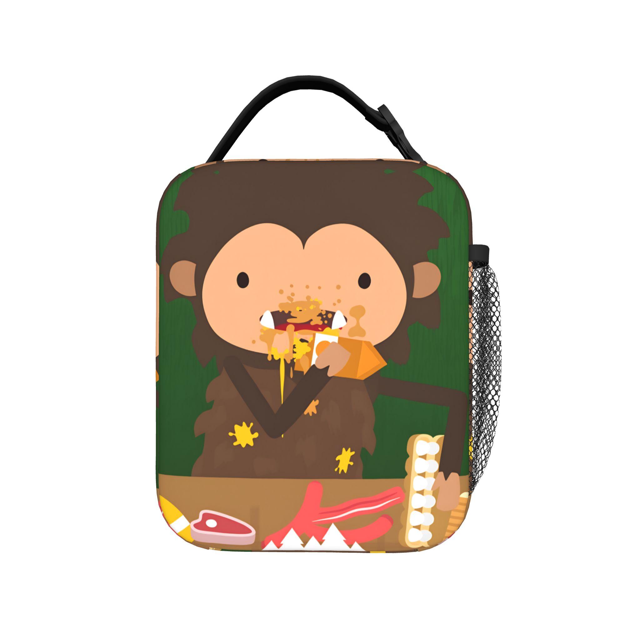 Sneaky Sasquatch Picnic Lunch Bag Convenient Lunch Box Child Picnic Custom Cooler Bag Fun Waterproof Tote Food Bags One Size