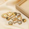 5pcs Stainless Steel Heart Enamel Charms for DIY Jewelry Necklaces Pendants Findings Bracelets Supplies Earrings Making