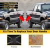2X Rear Left Right Exterior Door Handle For 2004-2006 Chevrolet Silverado 1500