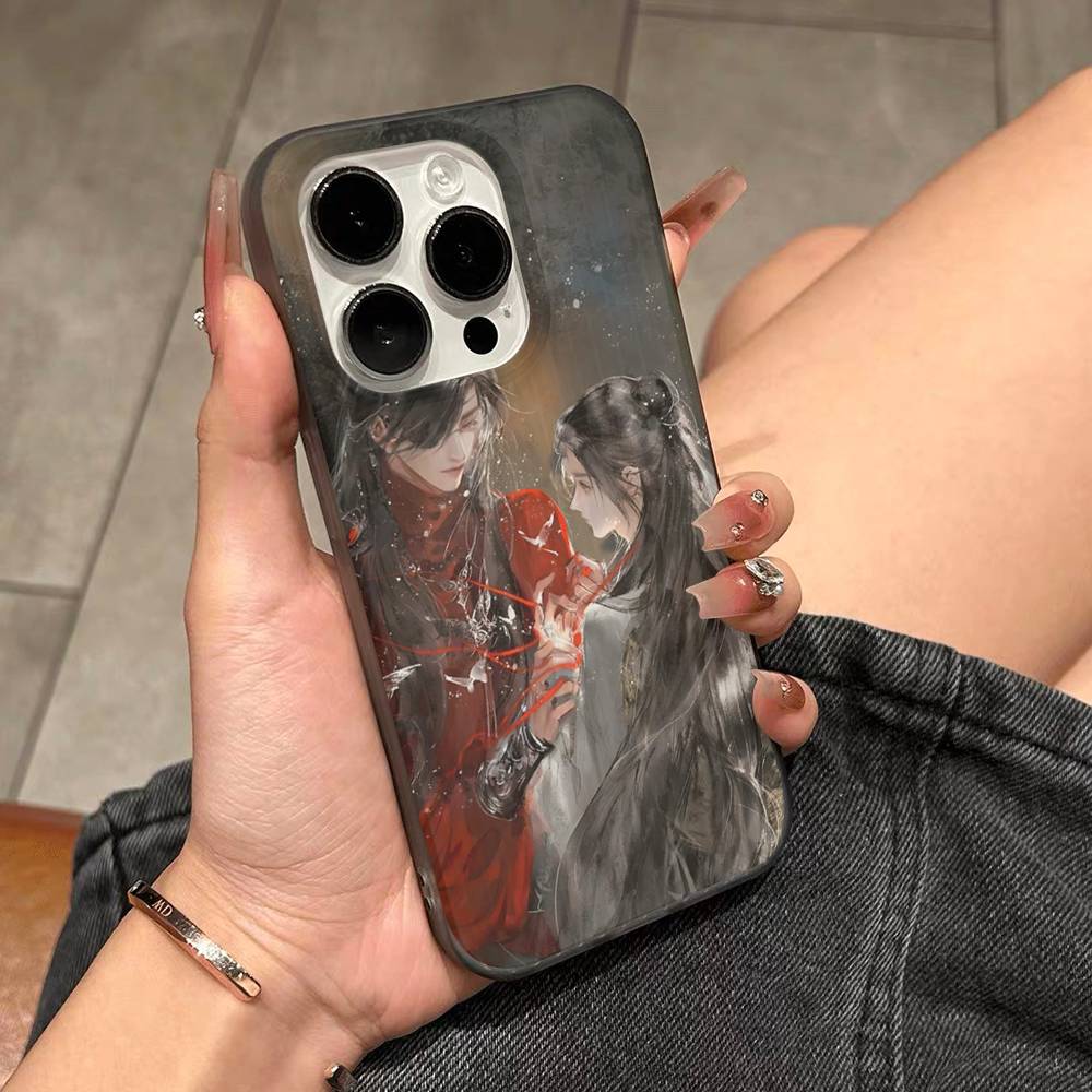 

Tian Guan Ci Fu H-Heaven Official Blessing Phone Case For IPhone 17 16 15 14 13 12 11 Pro Max Plus Pro Stripe Soft Cover iPhone 17 Pro