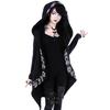 Moda damska Gothic Punk Bluza z kapturem Dziewczyny Kurtka damska Płaszcz Cardigans Kostium na Halloween