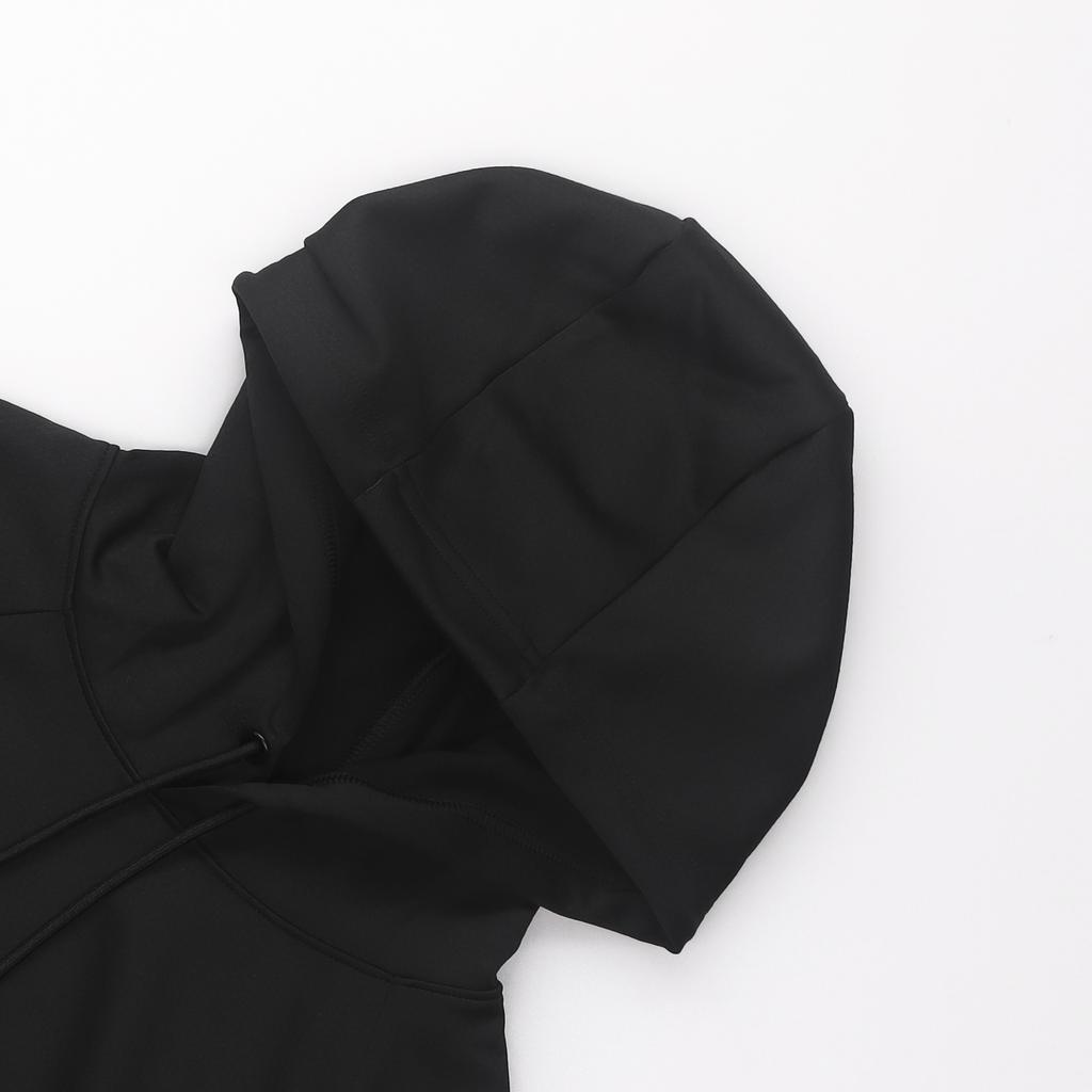 Under Armour Solid Color Logo Print Drawstring Hoodie Long Sleeve Men Tops Black 1370450-001