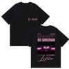 Ed Sheeran Play World Tour 2025 Merch T Shirt Mens Women Vintage High Quality Fashion Tshirts Hip Hop Clothing Cotton Tshirt
