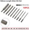 1/4 Inch Hex Screwdriver Bits 100mm 10pcs Hex Head