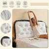 Luxurious Bedroom Crystal Velvet Backrest Pillow, Fashionable Lace Design, Soft And Skin-Friendly, Full And Elastic