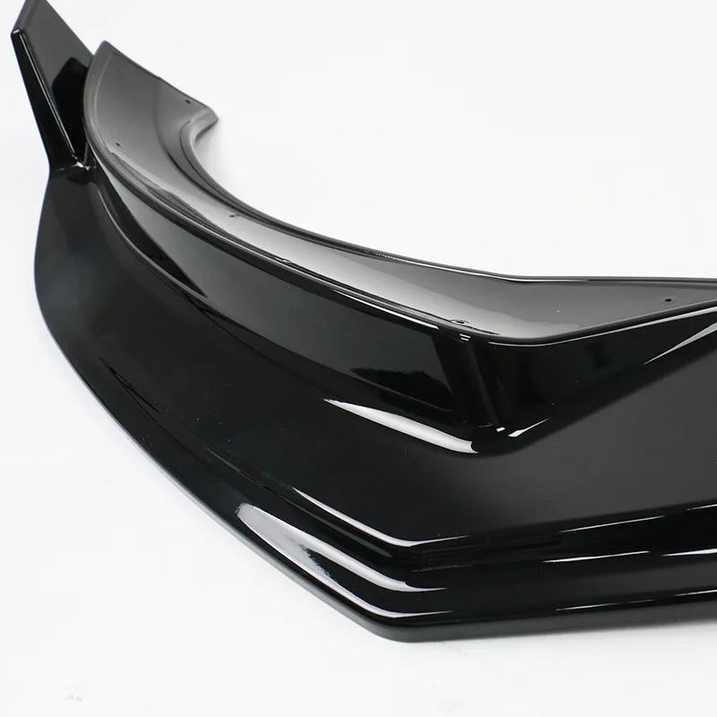 For Tesla Model 3 Highland 2025 3Pcs Front Bumper Lip Splitter Spoiler Guard Diffuser Carbon Fiber ABS Trim Body Kit Accessories