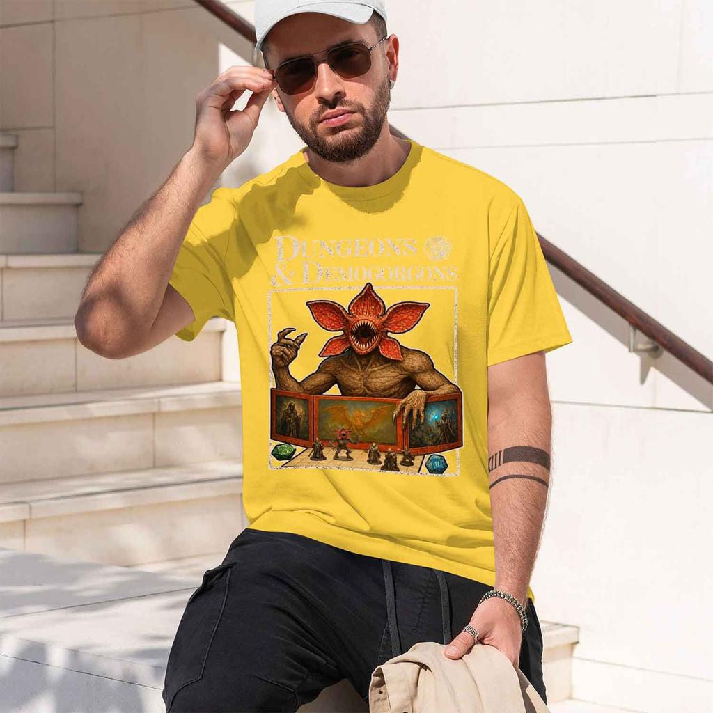 2026 New Model Ed Munson Demogorgon 100cotton Mens Shirt Gothic Graphic Summer Short Sve D Women Fashion Tshirts