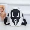 Square Halloween Skull Crossbody Bag Waterproof Halloween Ghost Skull Coin Purse Bag  Men