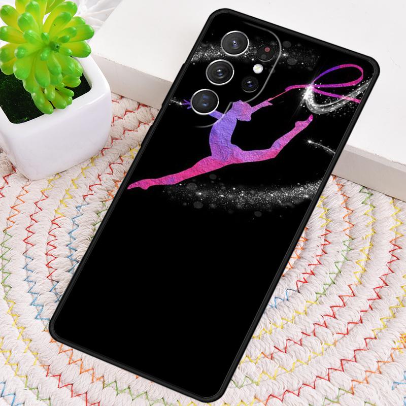 Rainbow Gymnastics Silhouette Phone Case For Samsung Galaxy note 10 pro S26 S25 S24 S23 S22 Ultra Plus S21 FE S20 Cover