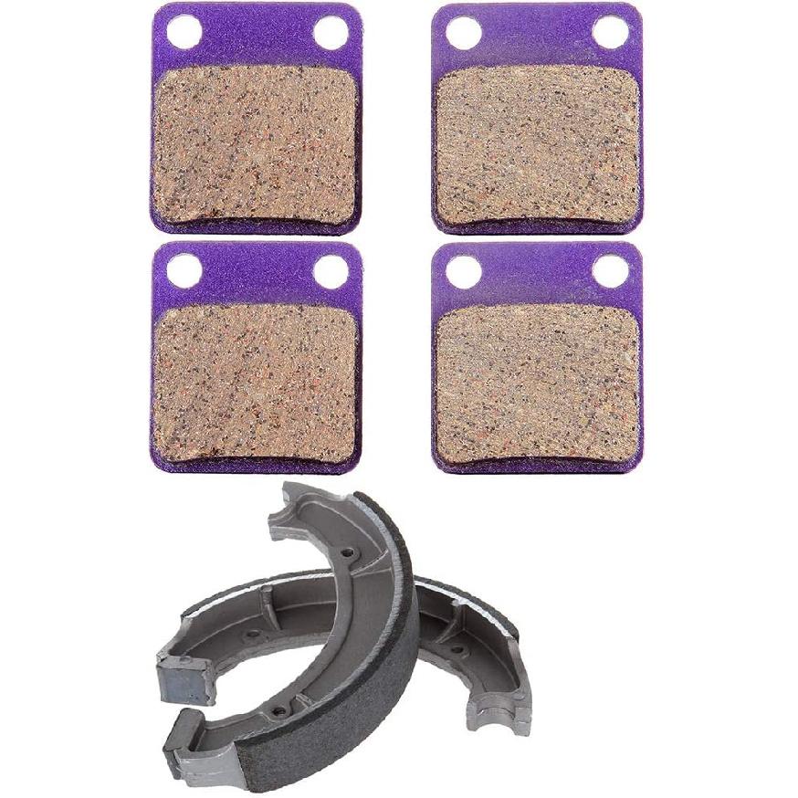 

ECCPP Brake Pads Shoes Fit for Yamaha Big Bear 350 1999, for Yamaha Big Bear 400 2000-2004, for Yamaha Kodiak 400 2003, Front and Rear Brake Pads and