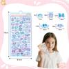 mefeny Pukupuku Cute 3D Approximately 400 Set of Large Smartphone Gift Stickers, Stickers, Stickers, 8, Reward, Sparkly, Korean, Kids, Capacity, Case,