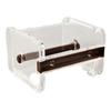 Washi Tape Cutter & Storage: Transparent Office Stationery Dispenser & Holder