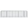 Gabion with Lid 450 X 100 X 100 Cm Galvanized Iron