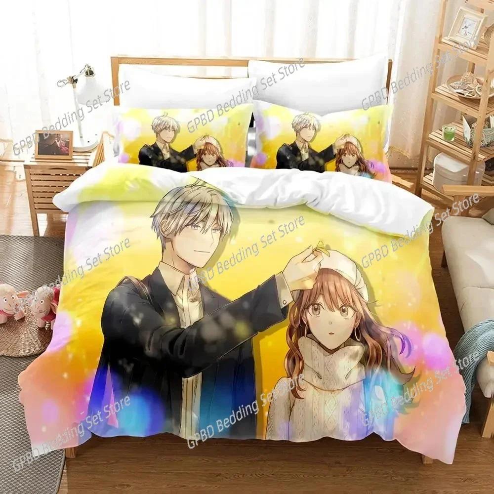 

Anime Ice Guy And His Cool Female Colleague Bedding Set 3D Printed Suitable For Bedroom Duvet Cover Set With Pillowcases Kids EU Single(135*200cm)3pcs