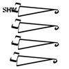 Outdoor Decorative Hook 4PCS Metal Plant Hanger Bracket, Wall Mounted Vertical Hooks, Garden Decor Accessories Strong Load-bearing Capacity
