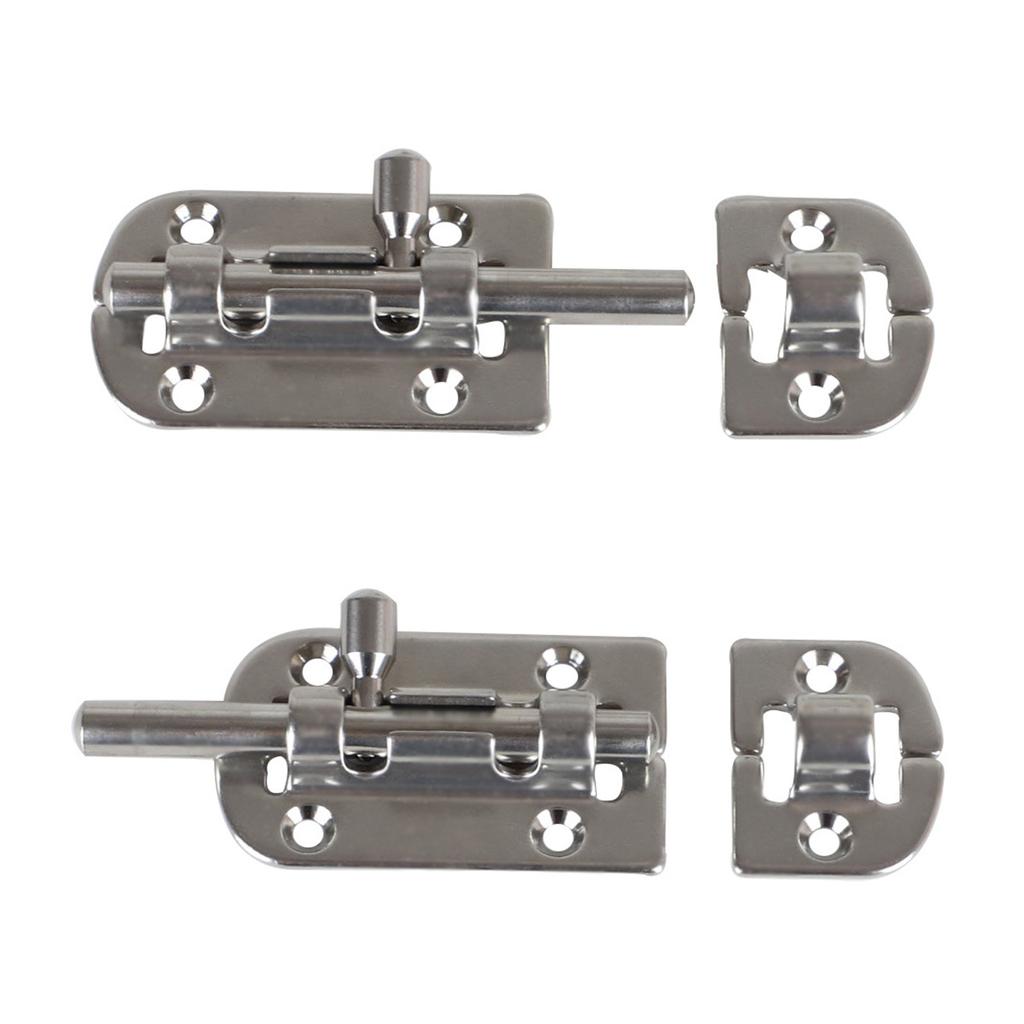 Boat Door Lock Latch Stainless Steel Door Window Lock Latch Slide BarrelBolt ClaspBolt Latch SlidingLock for Marine