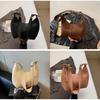 Korean Style Handheld Shoulder Bag For Women Pu Soft Leather Casual Accessory