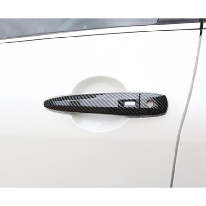 For Nissan Rogue - Carbon Fiber Car Exterior Side Door Handle Cover trim