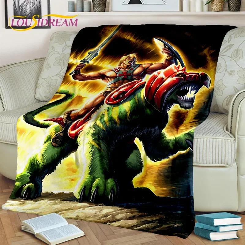 Cartoon He Man Masters of Universe Blanket,Soft Throw Blanket for Home Bedroom Bed Sofa Picnic Travel Office Cover Blanket Kids