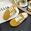 Baotou Half Slippers Women's Summer Wear 2025 New Yellow German Training Shoes Women's Heel-less One-pedal Lazy Forrest Gump Shoes