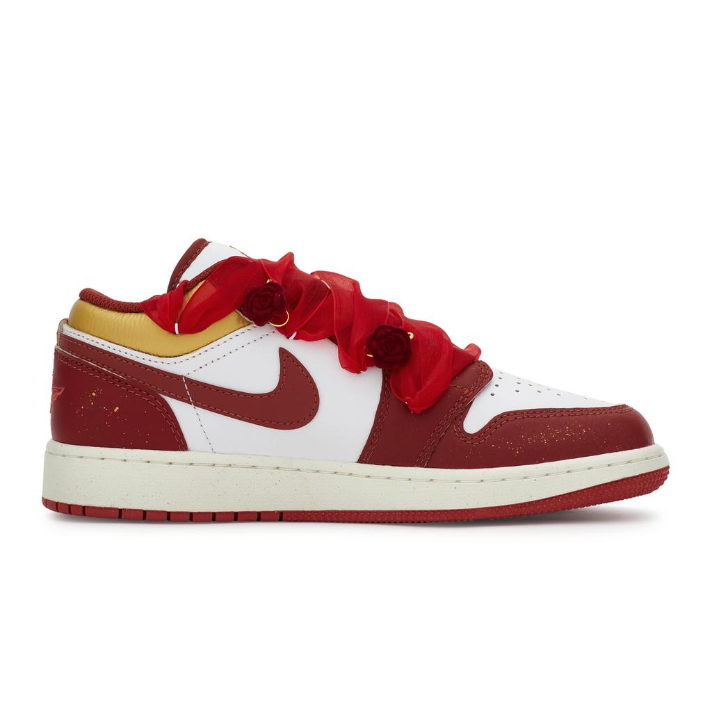Jordan Air Jordan 1 Vintage Basketball Shoes Women's Low Top White/Gold FJ3465-160(Team80-)