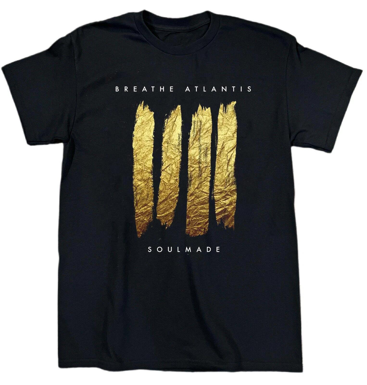 New BREATHE ATLANTIS Band Soulmade Cotton Black T Shirt S-5XL TR762 XL