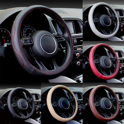 Anti-Slip Faux Leather Wheel Protected Car Steering Car Cover Accessory