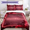 Rose Customize Your Name Bedding Set Breathable Duvet Cover with Pillowcases Home Decoration Birthday Gift