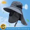 Summer Large Sun Hat For Men Women Breathable Fishing Caps Sun Uv Protection Fisherman Hat Hiking Outdoor Beach Cap Gifts