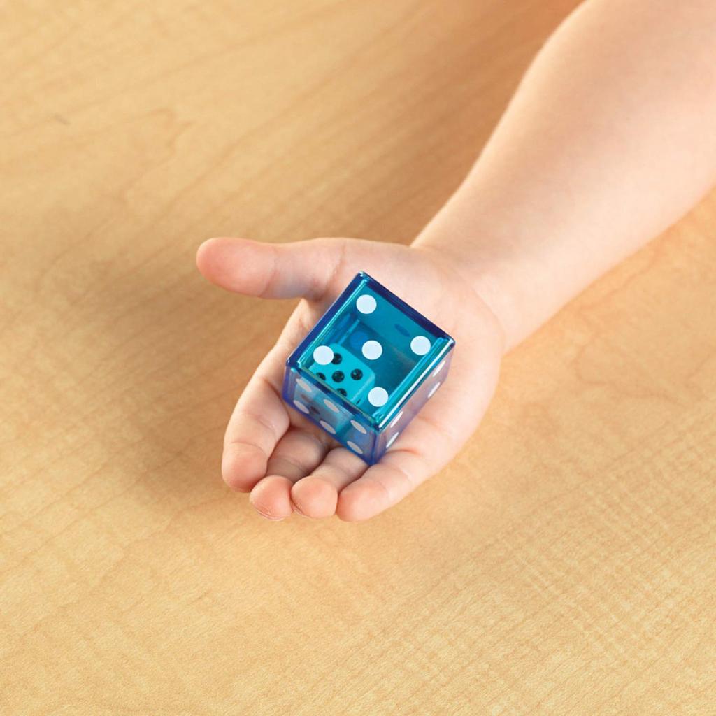 Learning Resources Jumbo Dice in Jumbo LER 7699 Dice, Size,