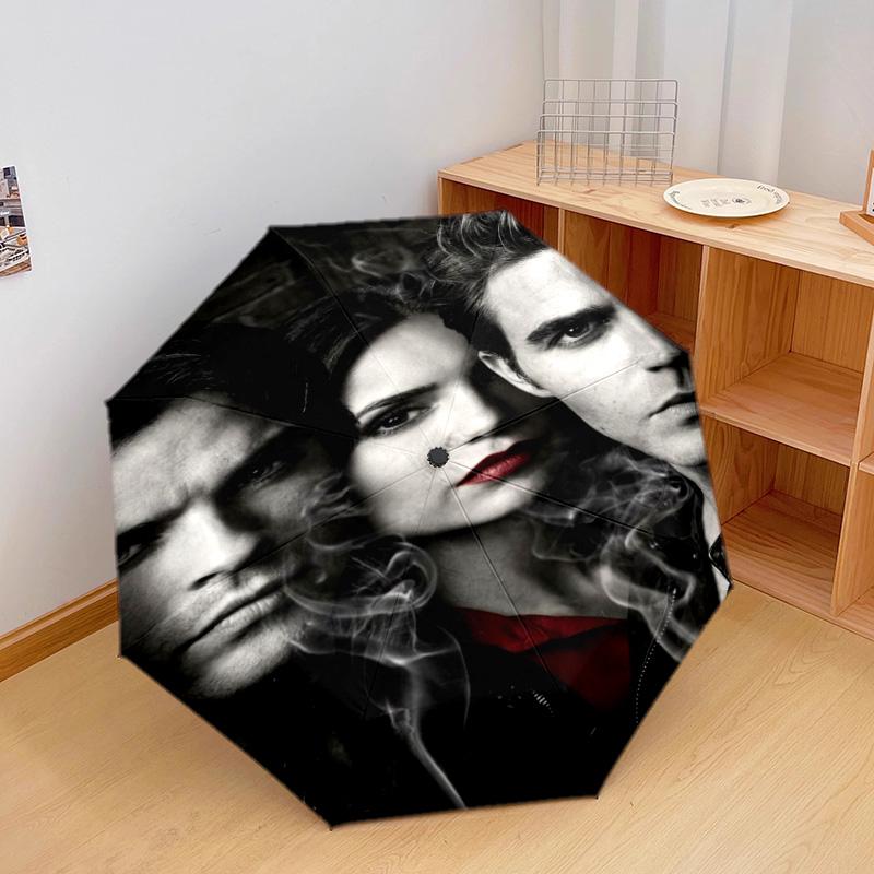 Twilight Saga Romance Automatic Umbrella - Suitable Travel Outdoor Portable Umbrella Birthday Gift Daily Essentials