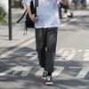 Casual Solid Color Loose Straight Fashion Comfortable Pants Capable Simplicity Handsome Elastic Waist Lacing Men's Clothing 2026