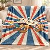 Cuphead Blanket Flannel Blanket Soft Cozy Plush Throw for Sofa Bed Lightweight Home Decoration Outdoor Camping
