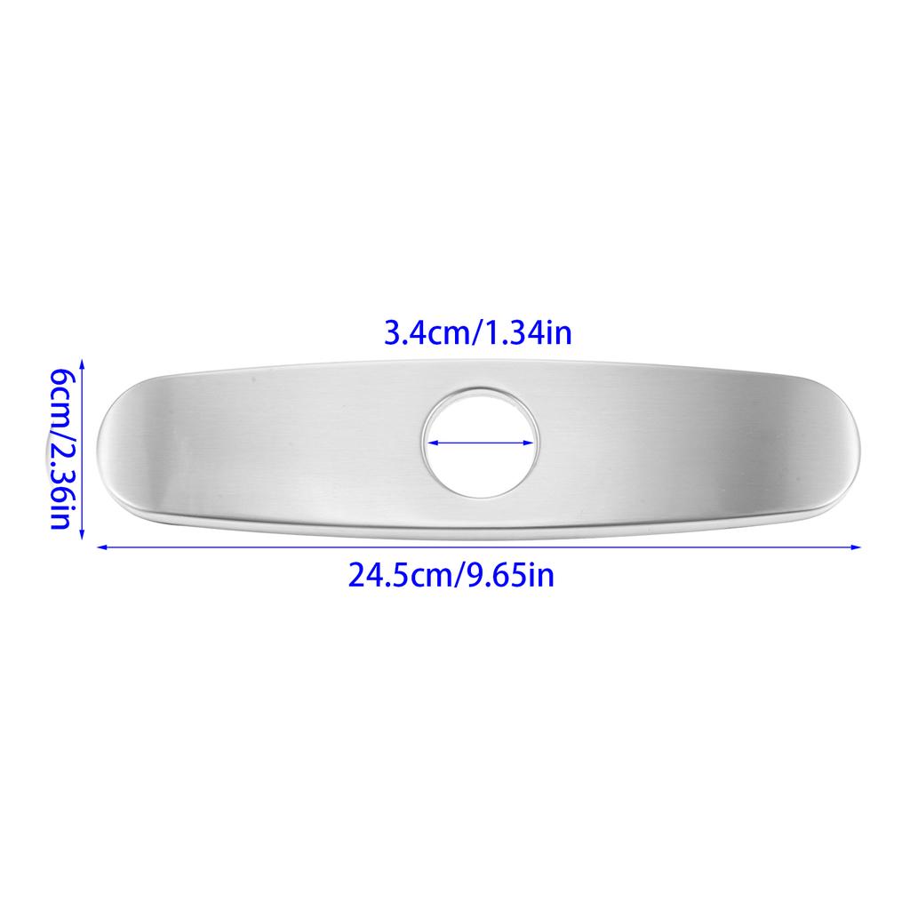 1PC Faucet Cover Plate Stainless Steel Deck Plate for Kitchen Sink Single Hole Bathroom Decorative 1-3 Hole Faucet Hole Cover