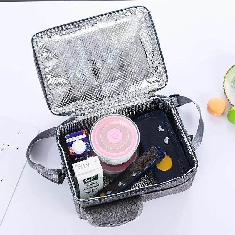 Lunch Bag Reusable Insulated Thermal Bag Women Men Multifunctional 8L Cooler And Warm Keeping Lunch Box Leakproof Waterproof