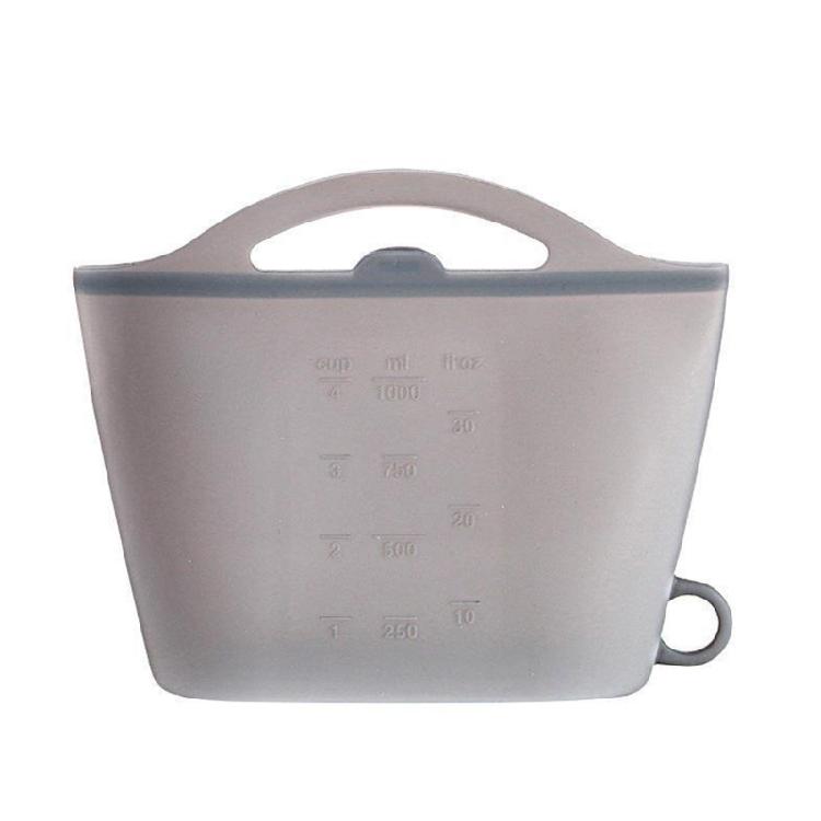 Convenient Silicones Sterilizer Bag Kitchen Bag Transparents Freshes Shut Bag for Refrigerator Freshes Keep Accessory