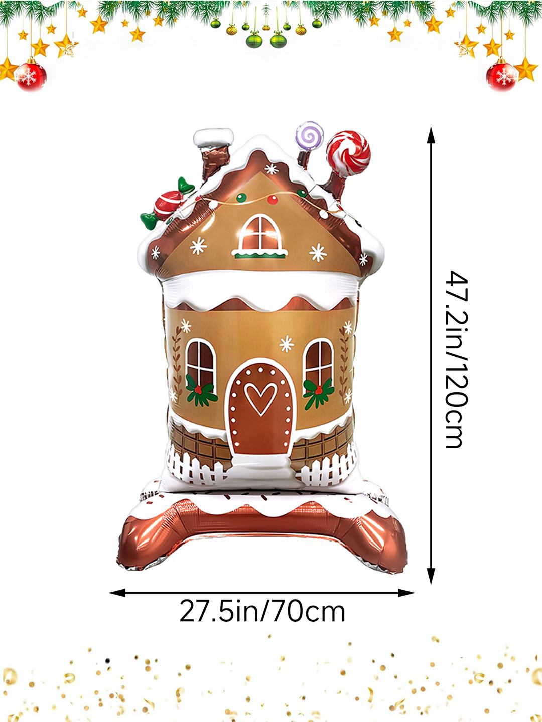 

Конфетный домик, Санта-Клаус, снеговик, ореховый солдат, елочный шар, украшение рождественской вечеринки, семейная вечеринка по случаю новогоднего дня рождения Other