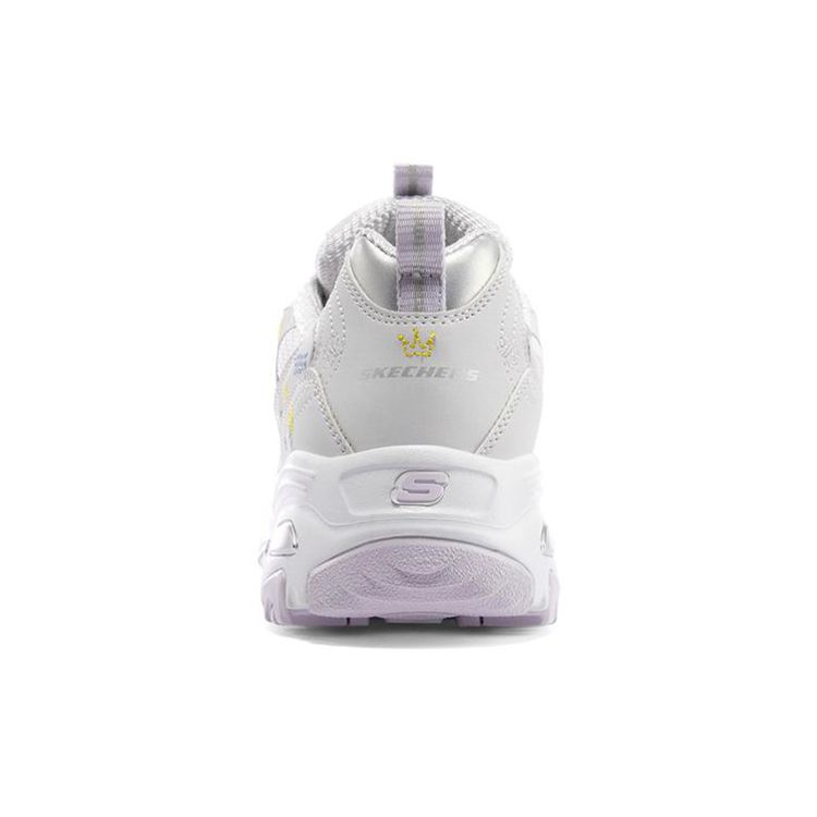 Skechers D'LITES 1.0 Women Lavender Low Top Dad Shoes 896155-LAV