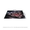 Tuniu Floral Galaxy Rug, Dark Pink Rose Pattern Non-Slip Home Floor Carpet Mat for Living Room Bedroom